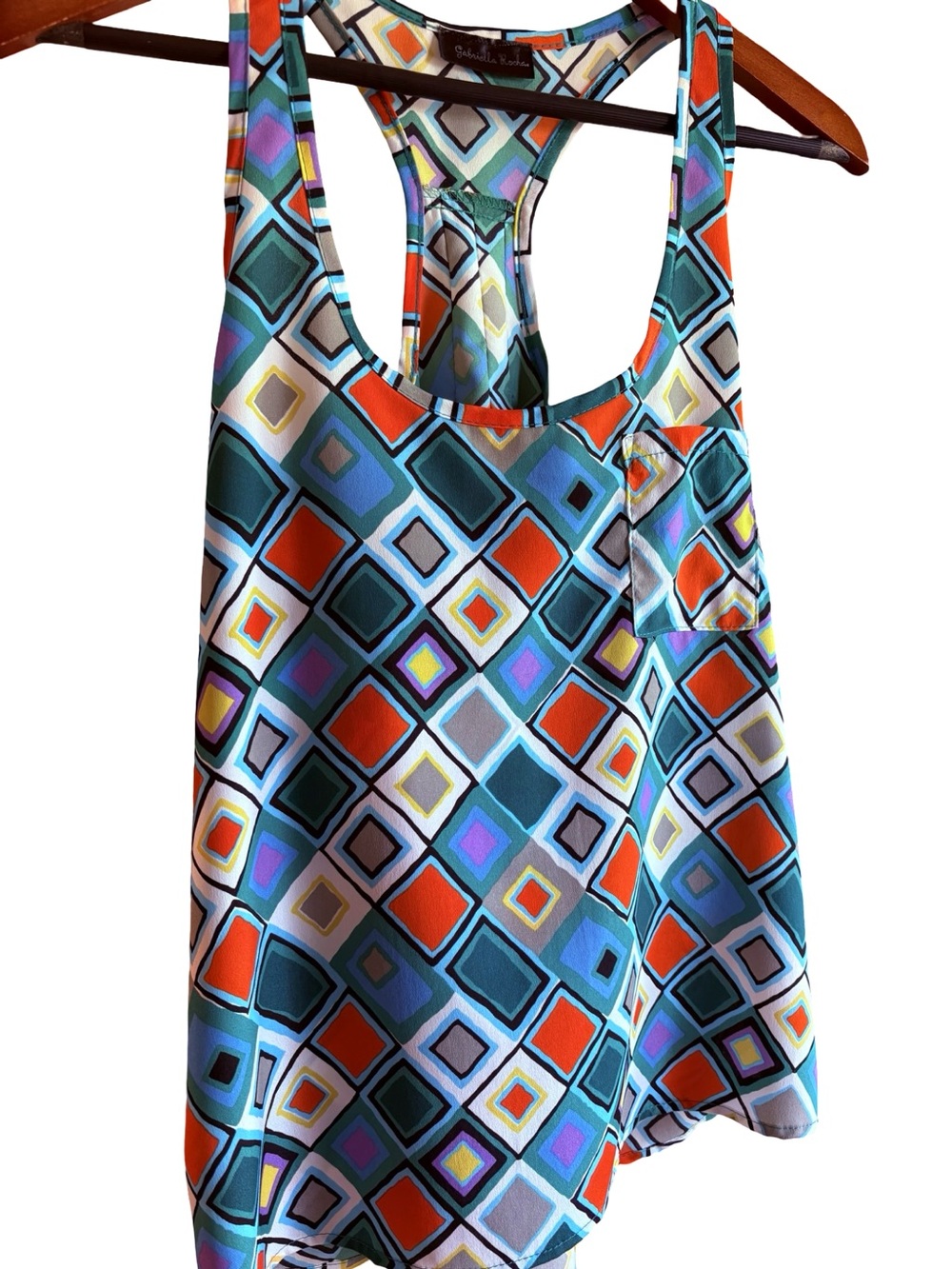 Gabriella Rocha Geometric Print Tank Top Small Pocket - Picture 8 of 16